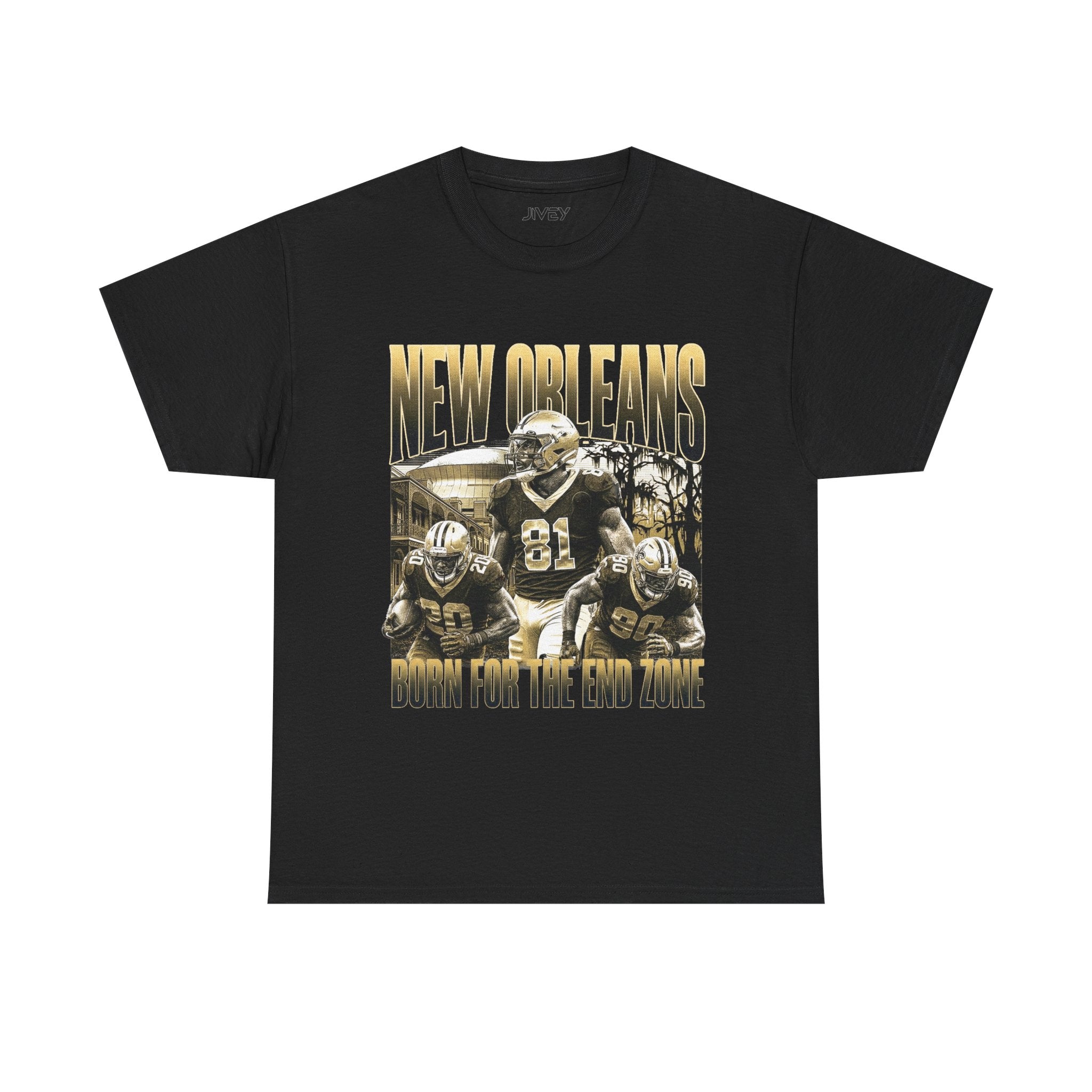 New Orleans End Zone Football Dark Tones T-shirt