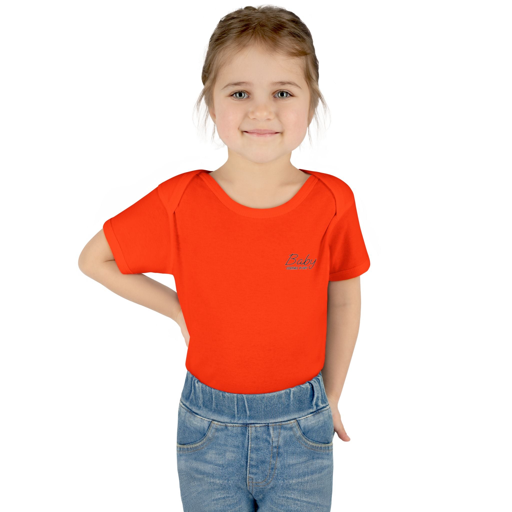 JIVEY Essentials Infant Baby Rib Short Sleeves Bodysuit