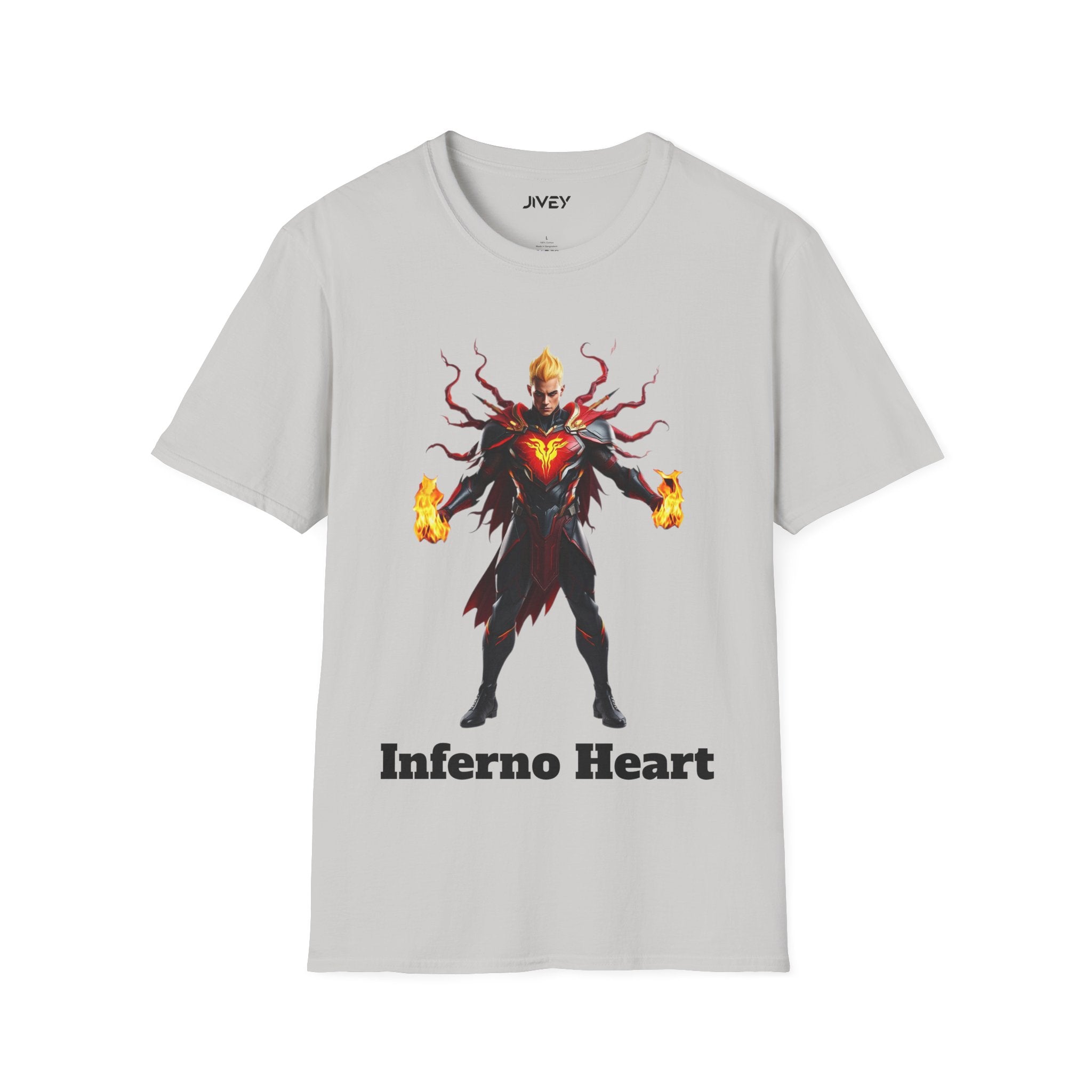 Inferno Heart Superhero Softstyle Tee