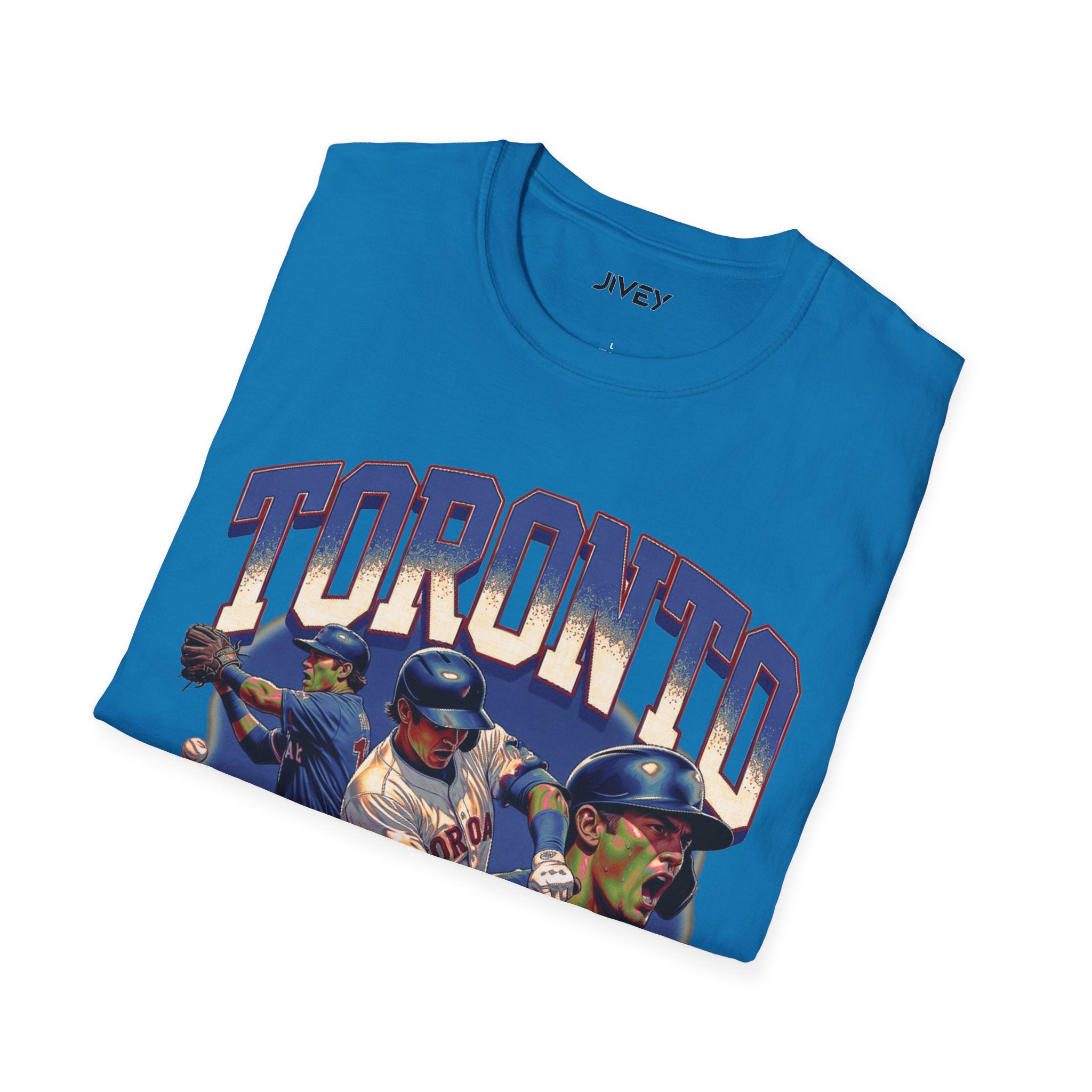 Toronto Baseball Big swing Blue Tee