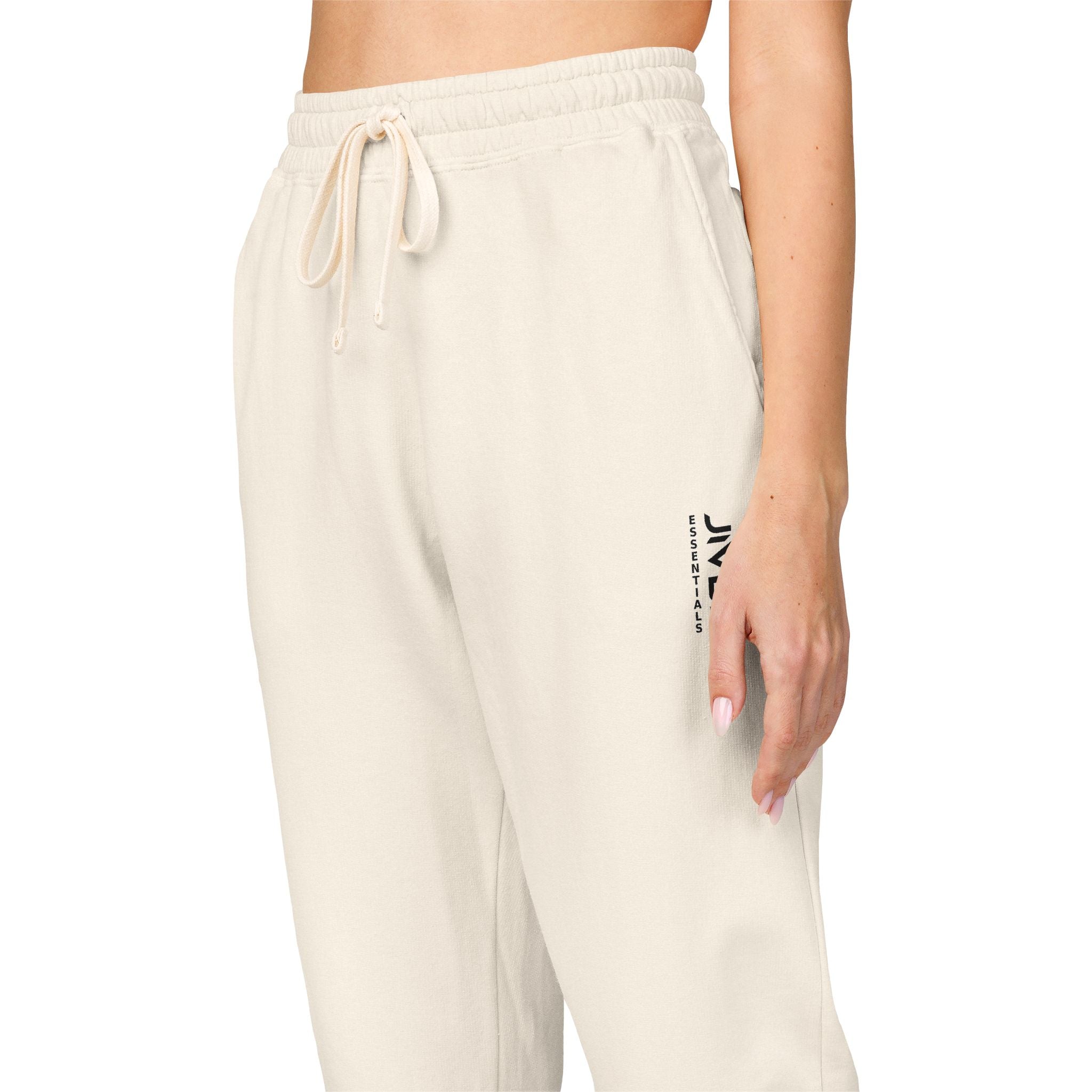 JIVEY Essentials Unisex Garment-Dyed Fleece Cotton Sweatpants