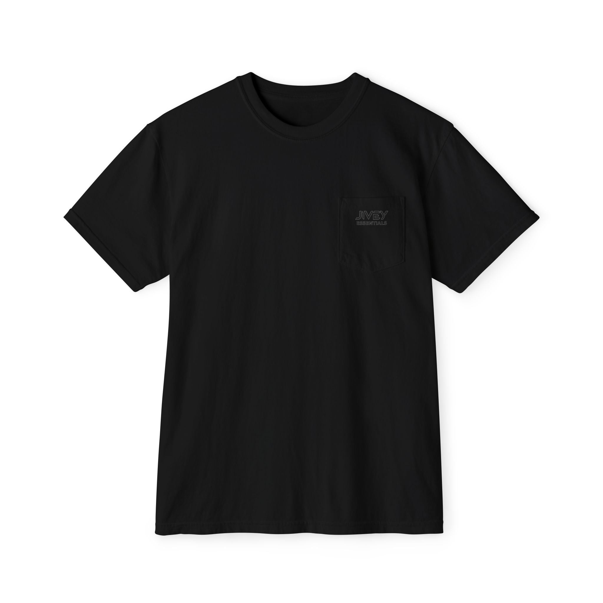 JIVEY Essentials Unisex Garment-Dyed Pocket T-Shirt