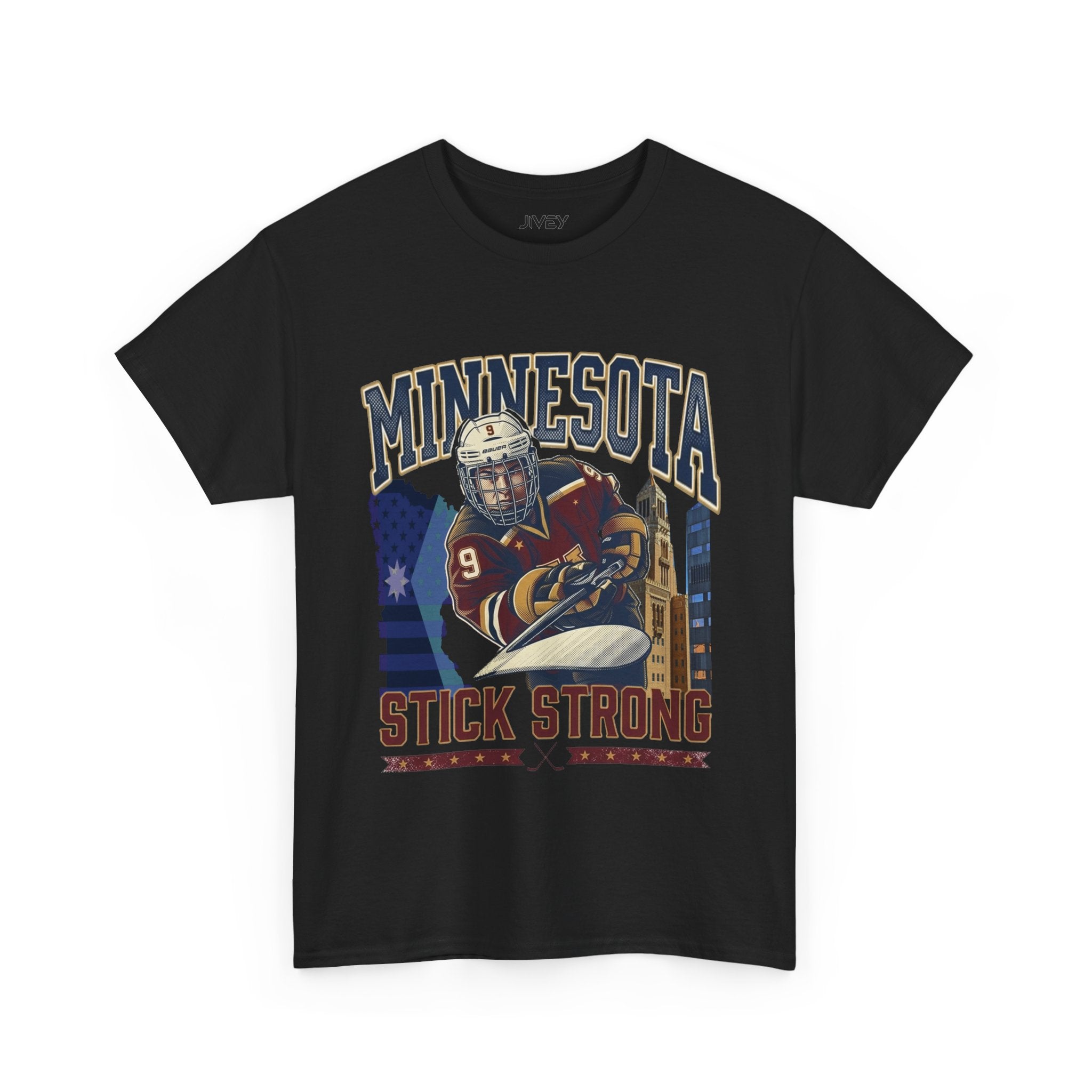 Minnesota Stick Strong Hockey Tee