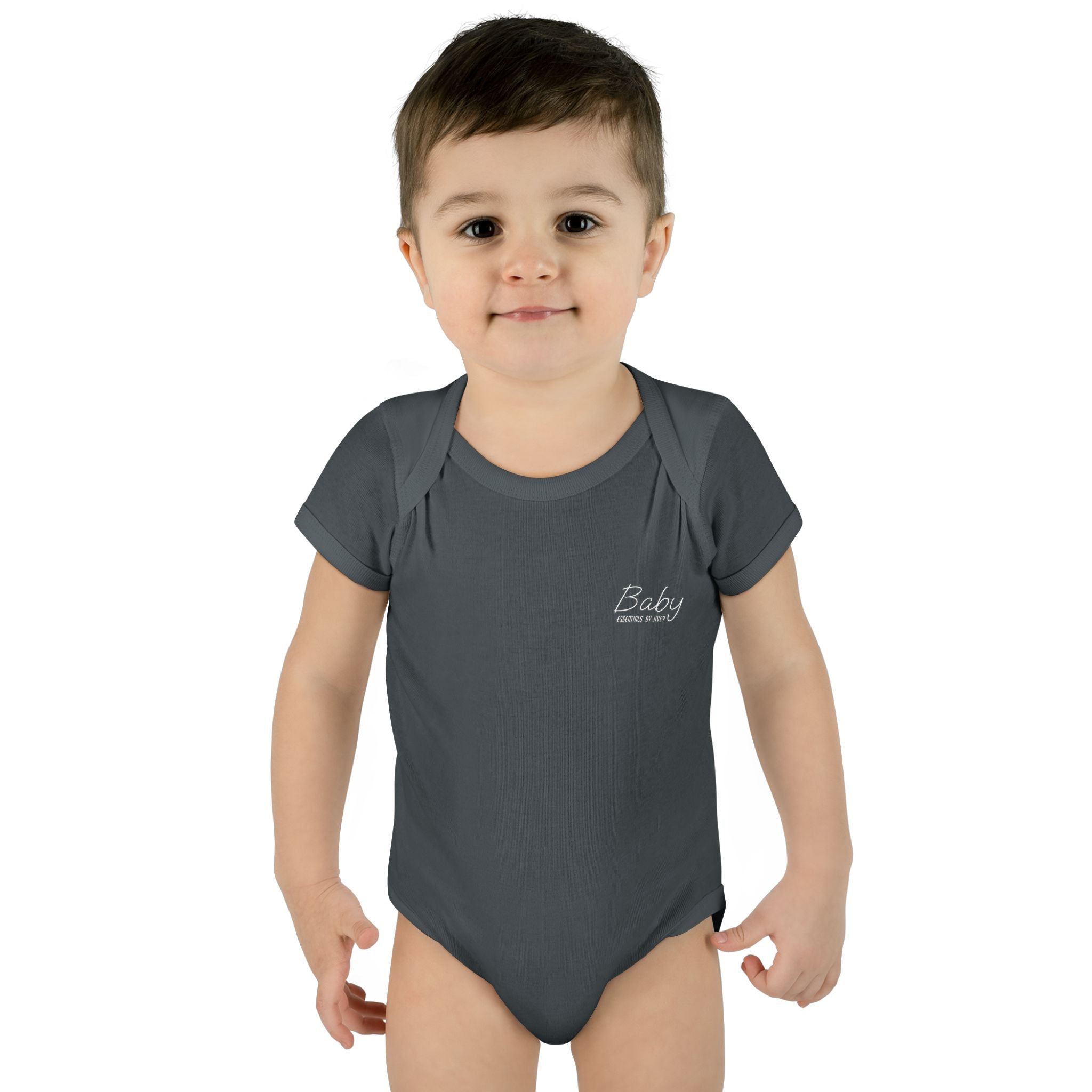 JIVEY Essentials Infant Baby Rib Short Sleeves Bodysuit