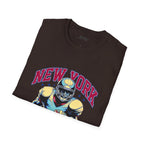 New York Helmets on Football dark Tee