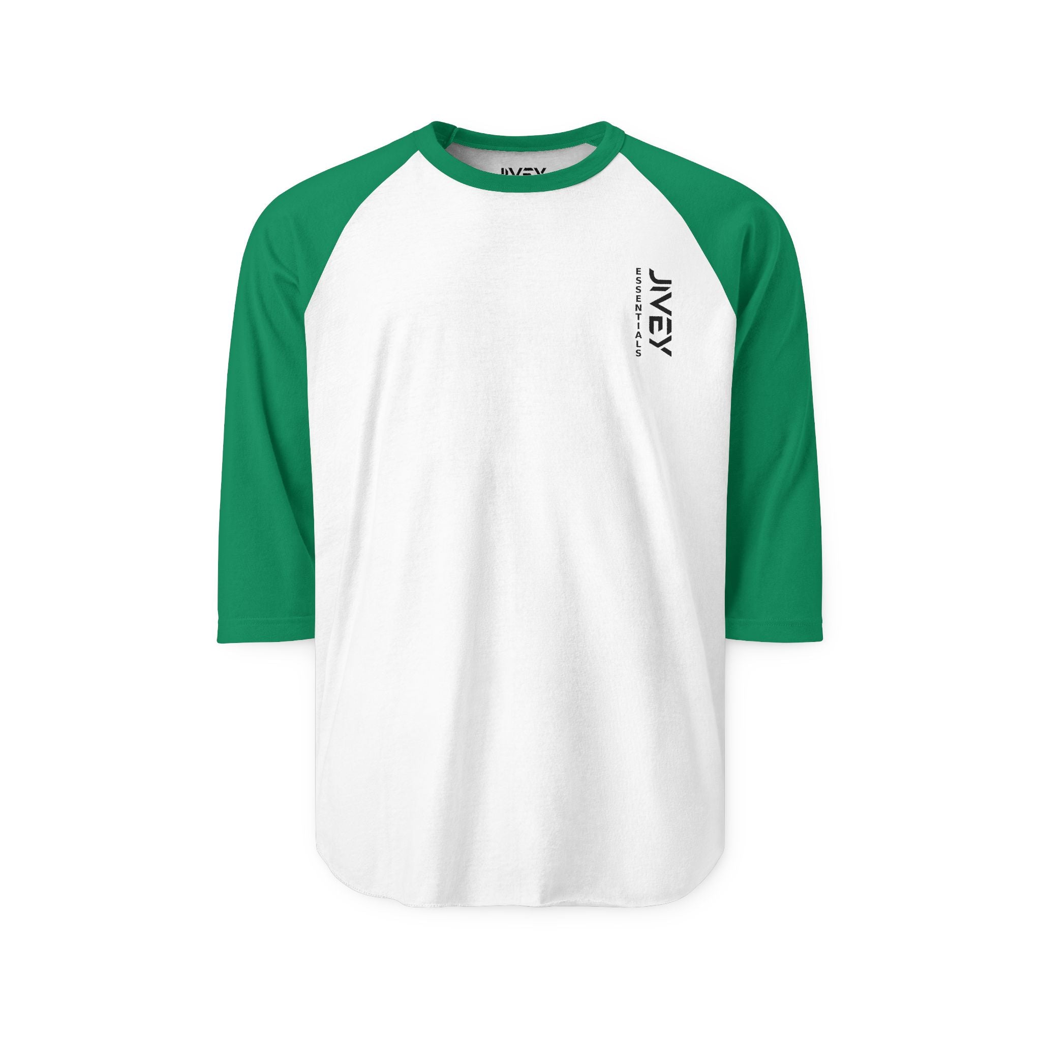 JIVEY Essentials Unisex Three-Quarter Sleeve Raglan Shirt