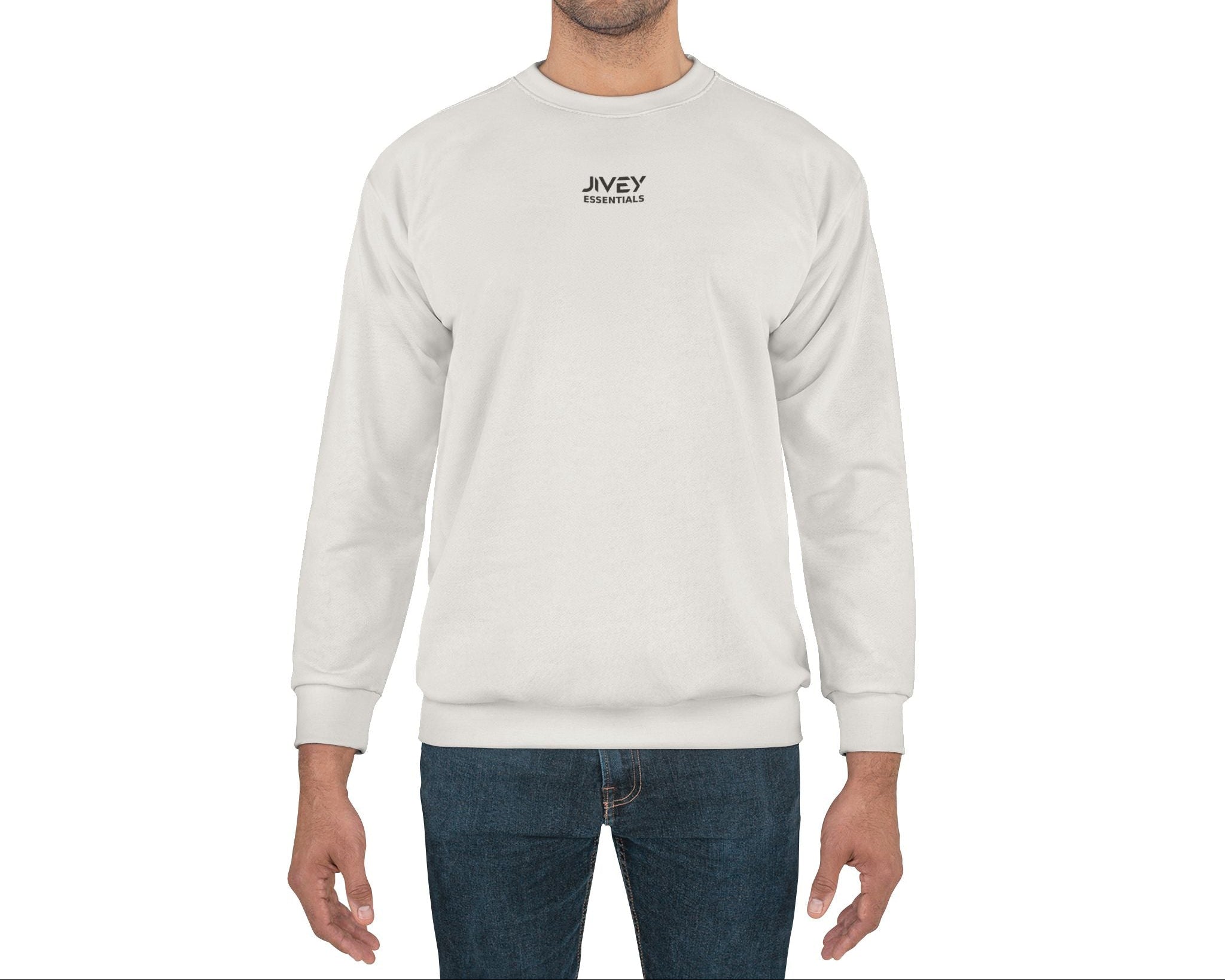 JIVEY Essentials Men's Classic-fit Platinum Sweatshirt