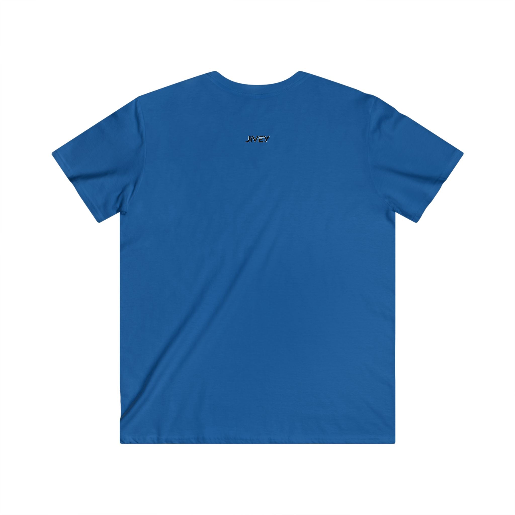 JIVEY Essentials Fitted V-Neck Short Sleeve Cotton Tee