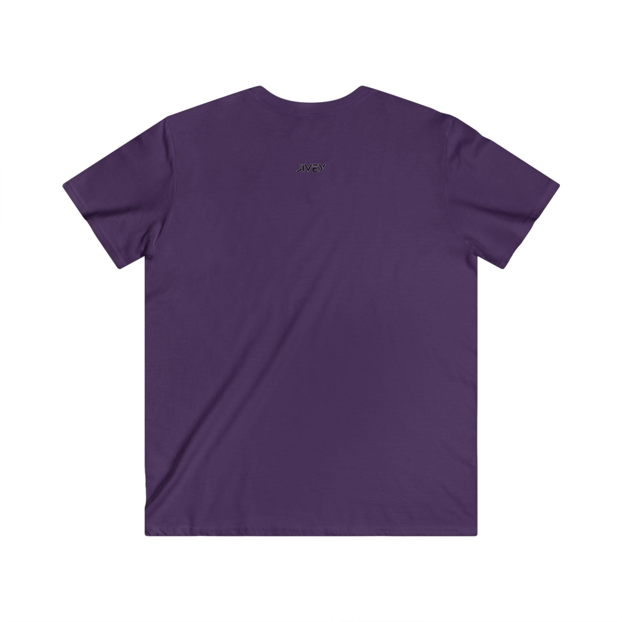JIVEY Essentials Fitted V-Neck Short Sleeve Cotton Tee