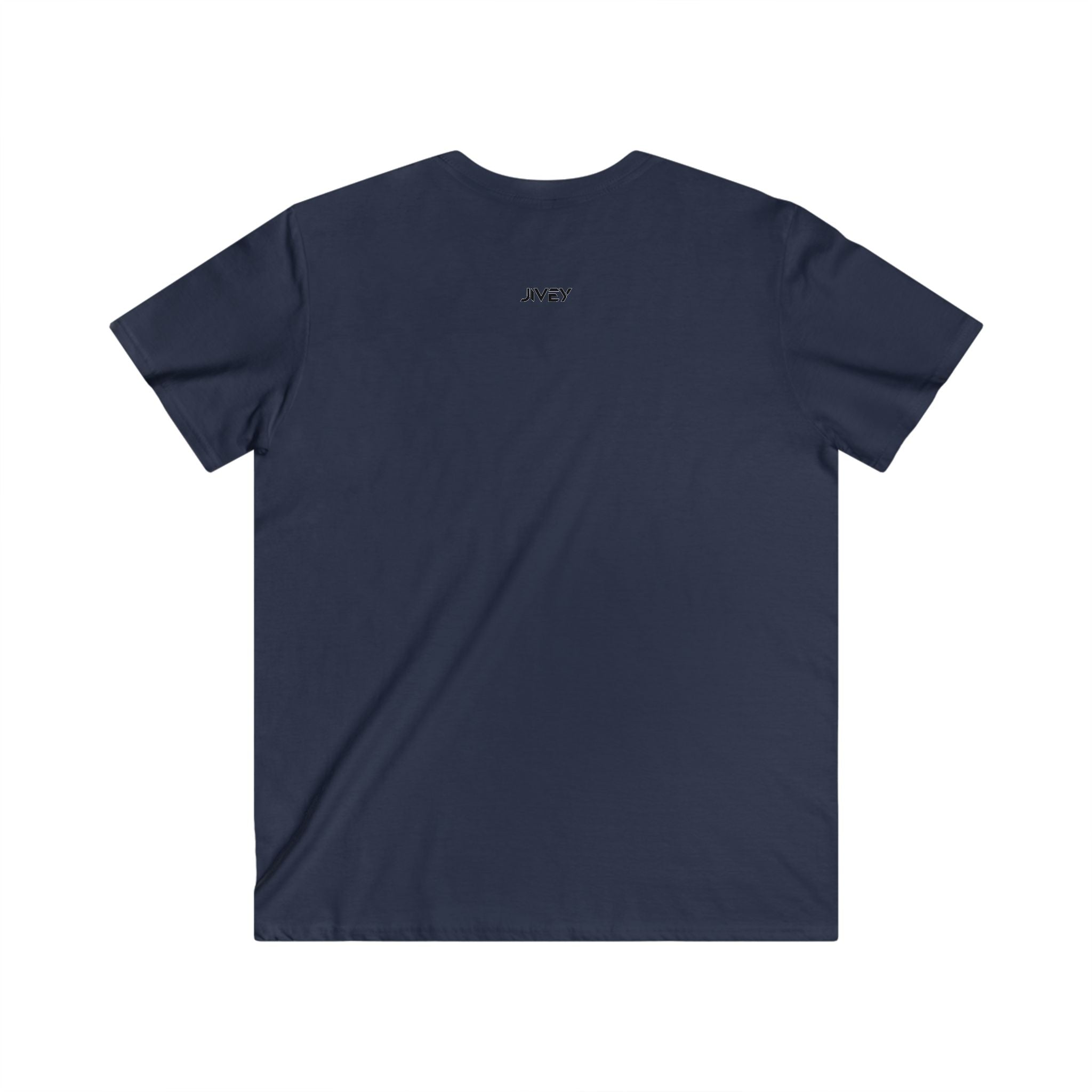 JIVEY Essentials Fitted V-Neck Short Sleeve Cotton Tee