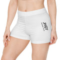 JIVEY Essentials Women's Brushed Faux Skinny-fit White Shorts