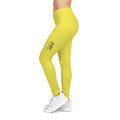 JIVEY Essentials Women's Stretchable Durable Lemon Yellow Casual Leggings