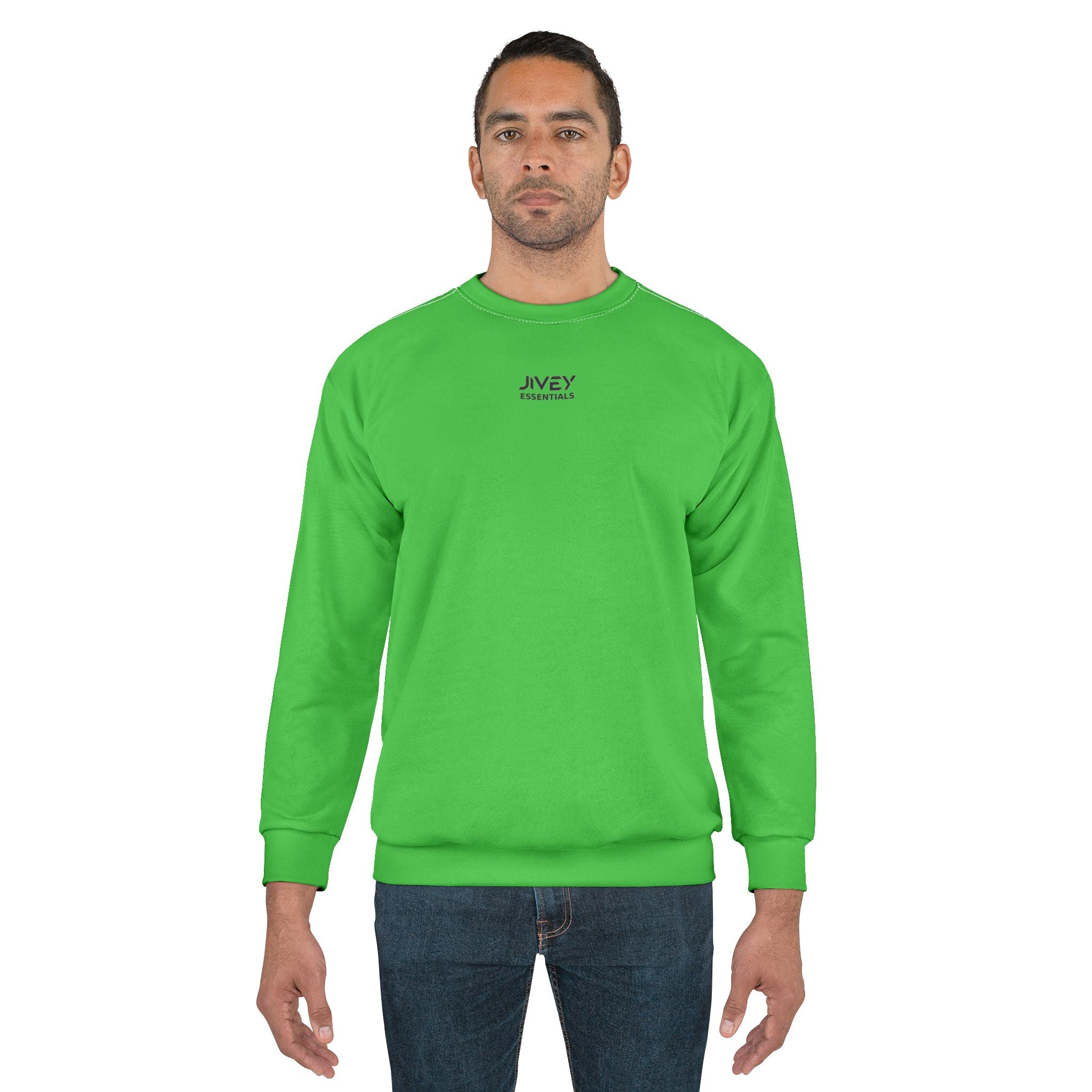 JIVEY Essentials Men's Classic-fit Kelly Green Sweatshirt
