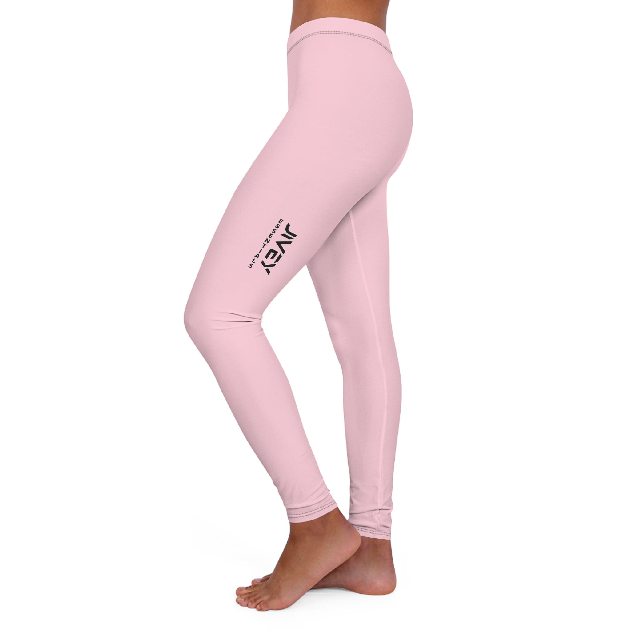 JIVEY Essentials Women's Casual Spandex Skinny-fit Pastel Pink Leggings