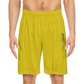 JIVEY Essentials Men's Moisture-wicking Yellow Basketball Shorts