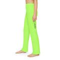 JIVEY Essentials Light-fabric Brushed Poly Pastel Green Kids Lounge Pants