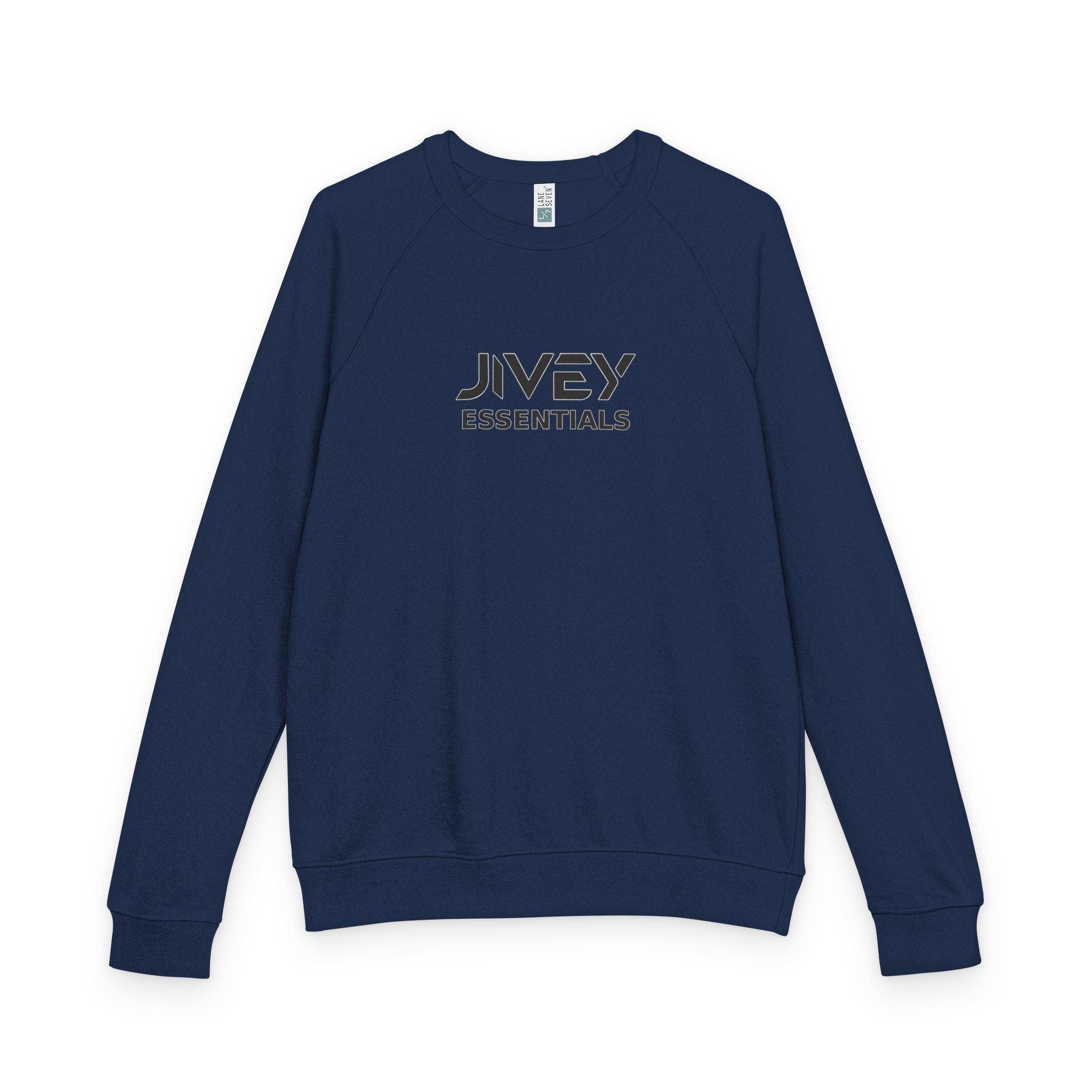 JIVEY Essentials Unisex French Terry Raglan Crewneck Sweatshirt