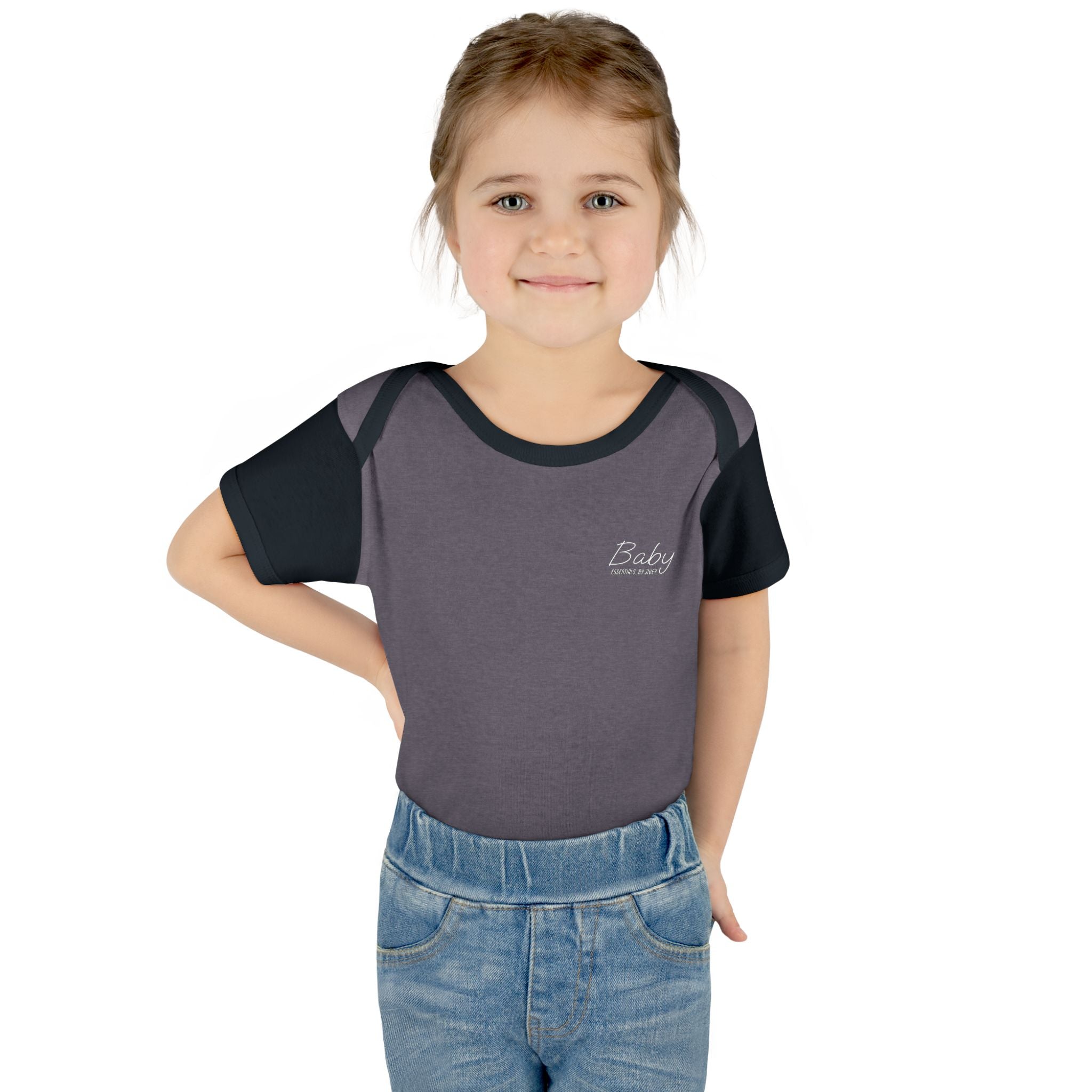 JIVEY Essentials Infant Baby Rib Short Sleeves Bodysuit
