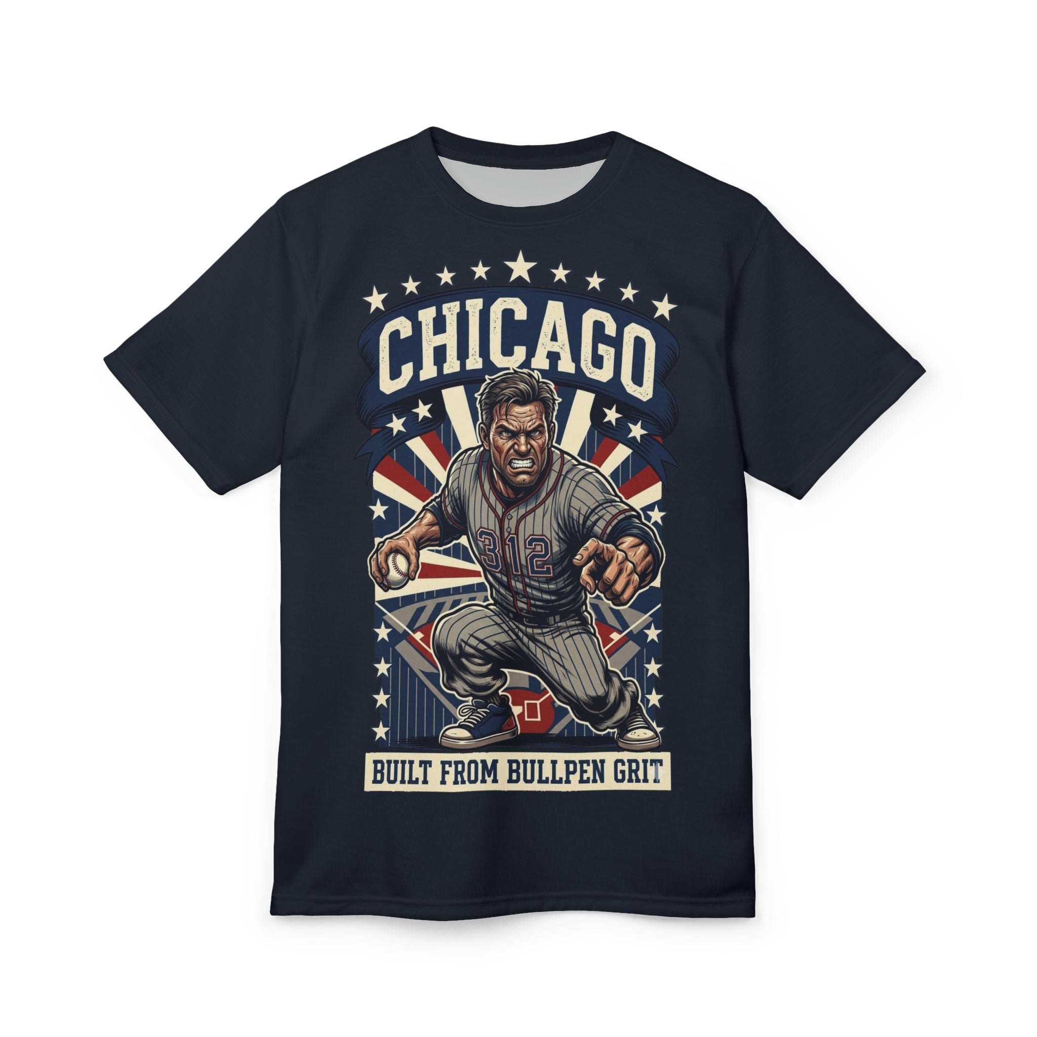 Chicago Baseball Bullpen Grit Mega Tee