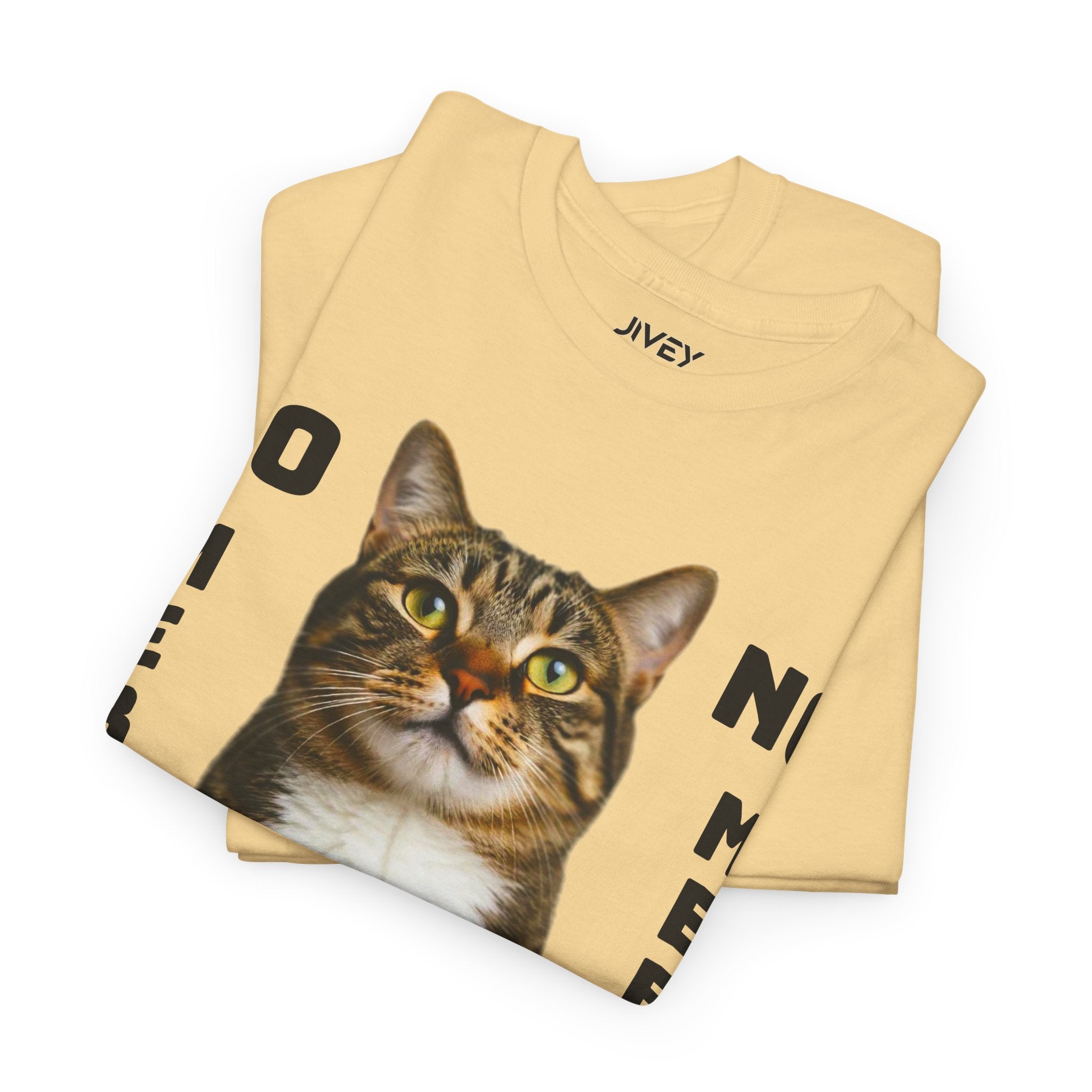 Beloved Pet Portrait Tabby Cat Heavy Cotton Tee