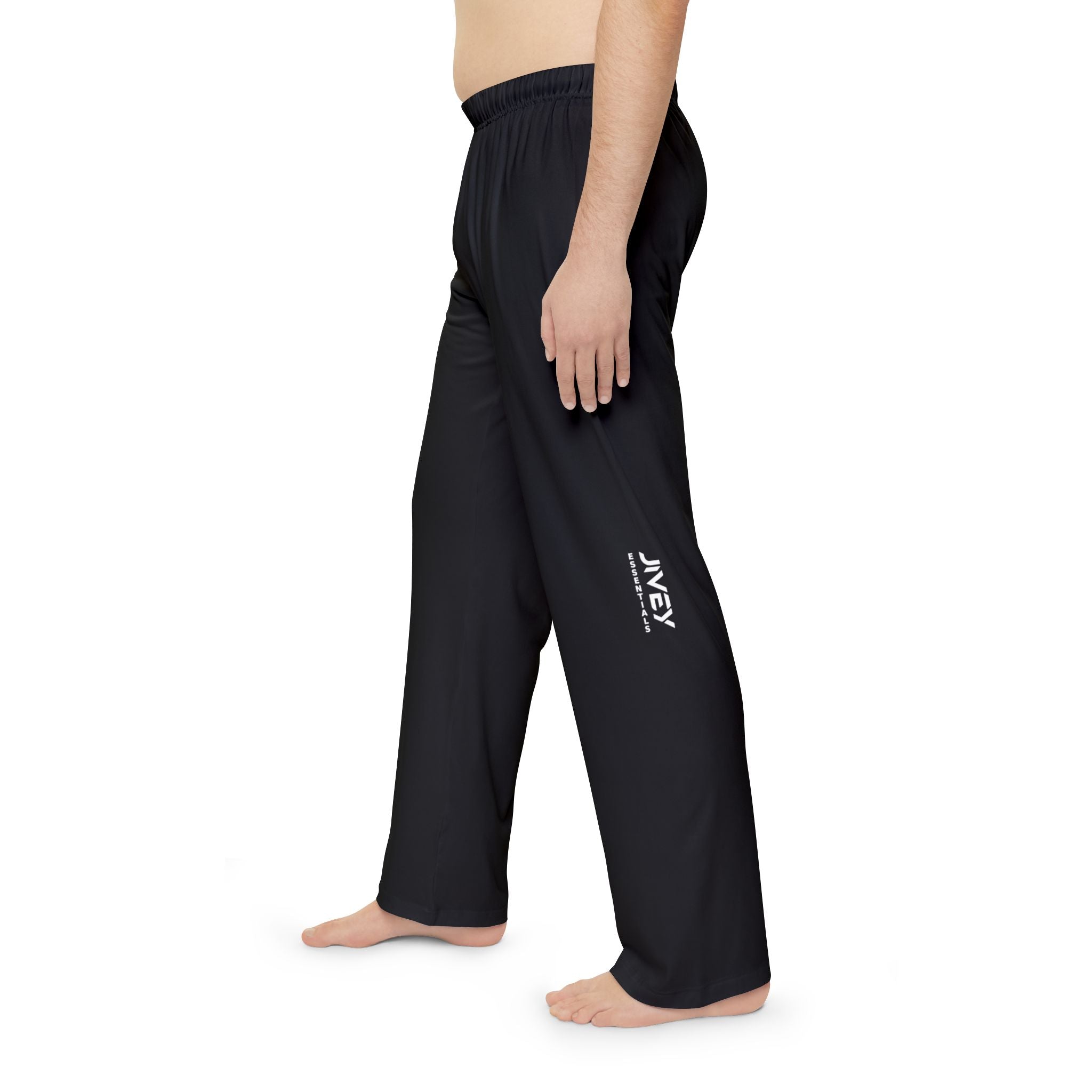JIVEY Essentials Men's Light-fabric Black Pajama Pants