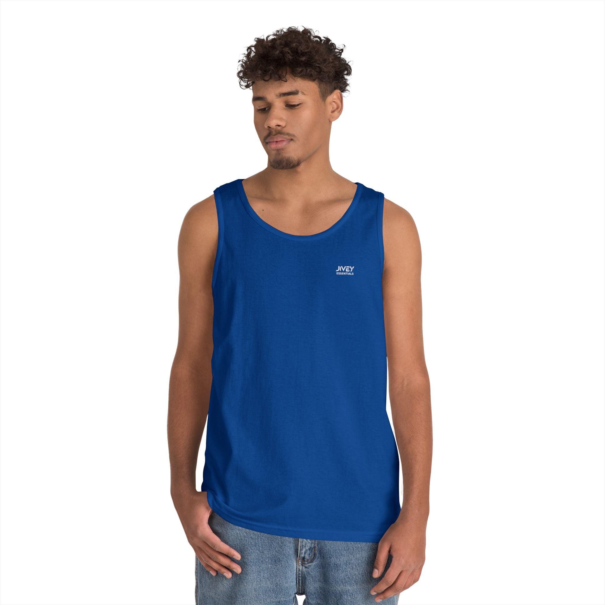 JIVEY Essentials Unisex Classic-fit Heavy Cotton Tank Top