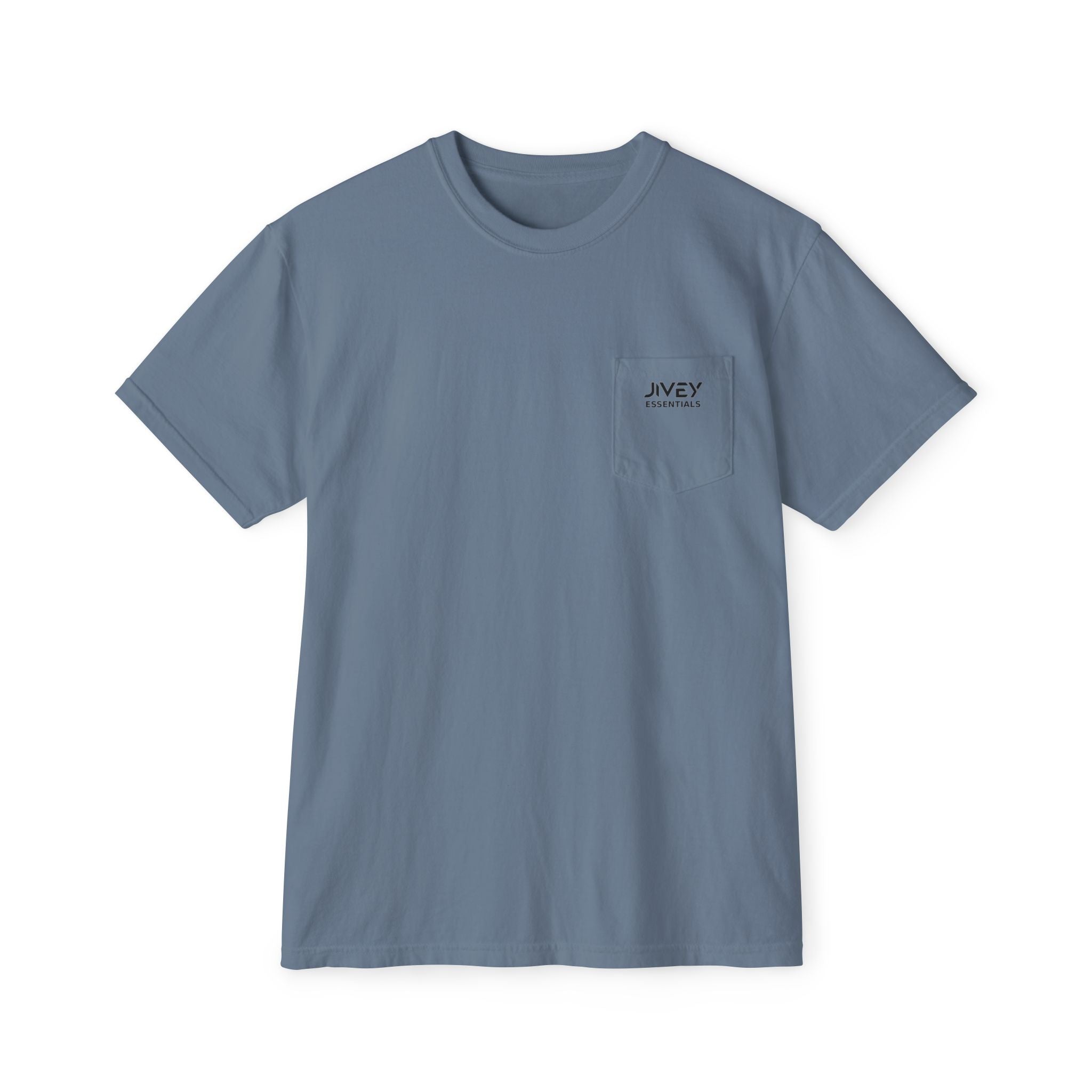 JIVEY Essentials Unisex Garment-Dyed Pocket T-Shirt