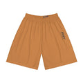 JIVEY Essentials Men’s Comfy-fit Moisture-wicking Tiger Orange Sports Shorts