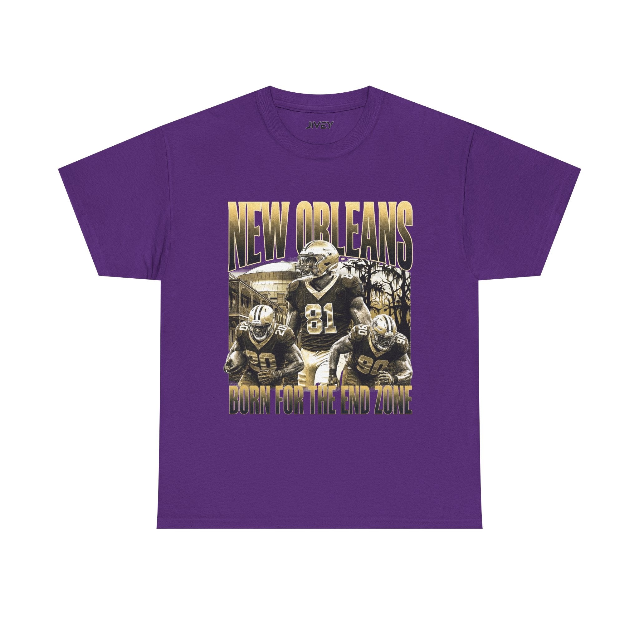 New Orleans End Zone Football Dark Tones T-shirt