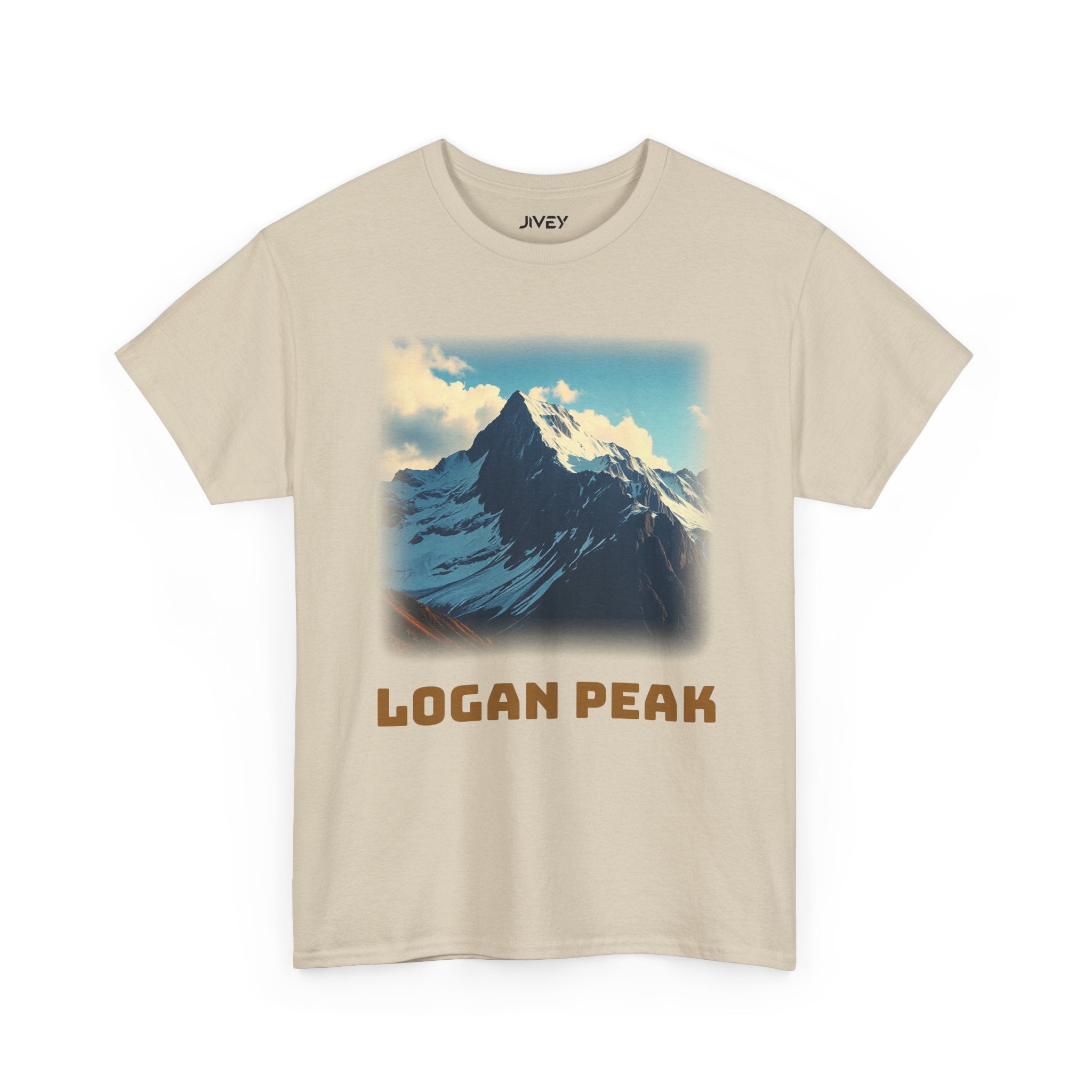 Mount Logan Peak Unisex Heavy Cotton Tee