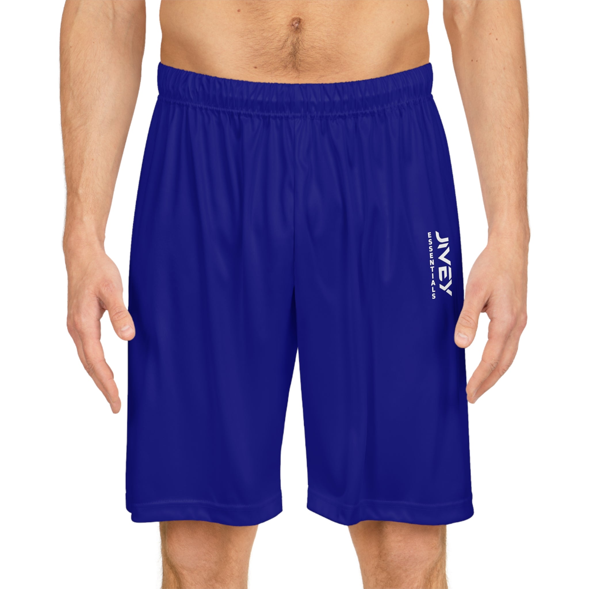 JIVEY Essentials Men's Moisture-wicking Blue Basketball Shorts