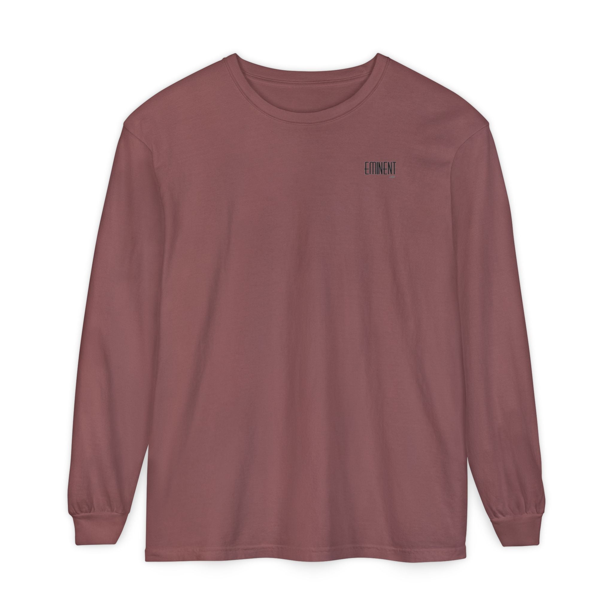 JIVEY Eminent Unisex Garment-dyed Long Sleeve Shirt