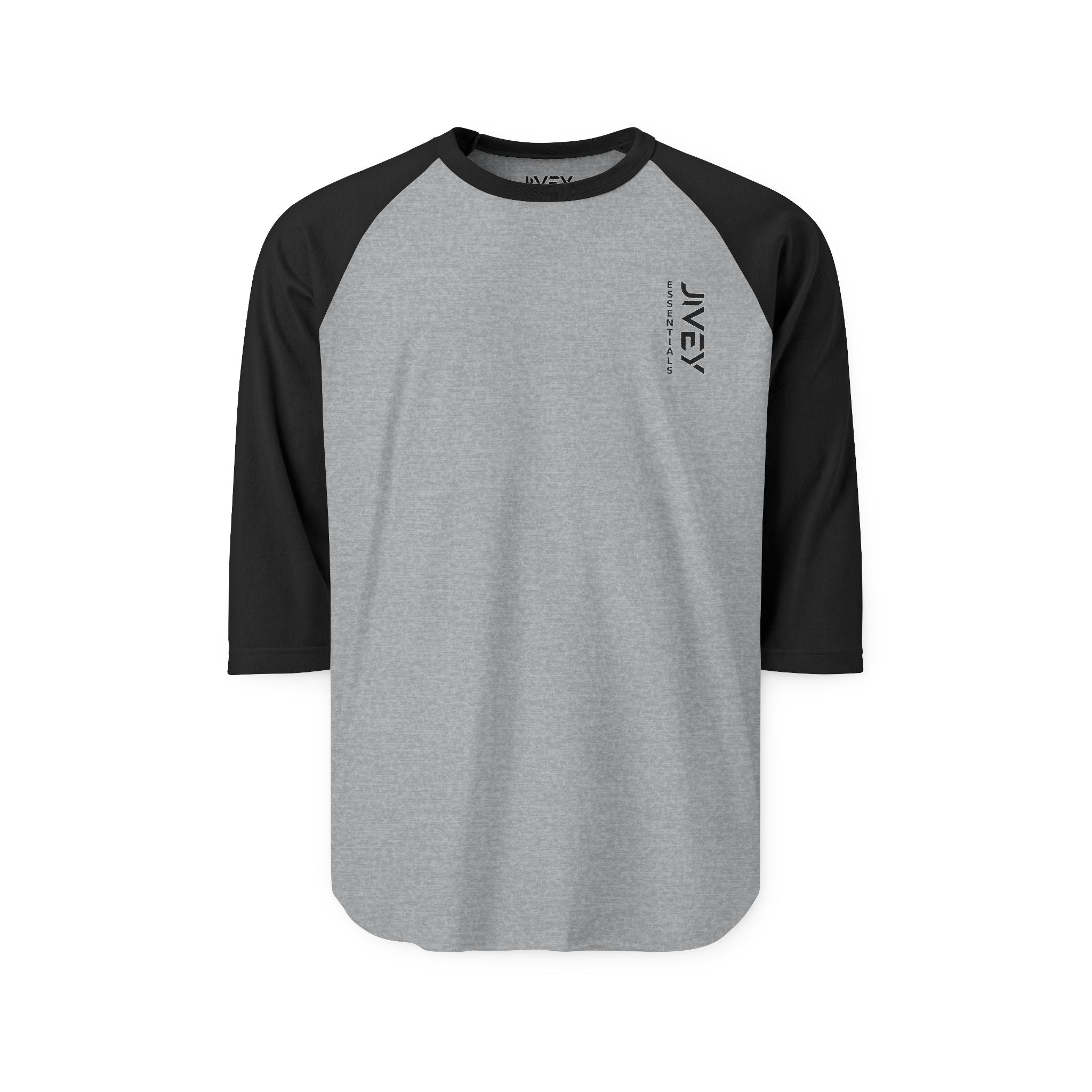 JIVEY Essentials Unisex Three-Quarter Sleeve Raglan Shirt