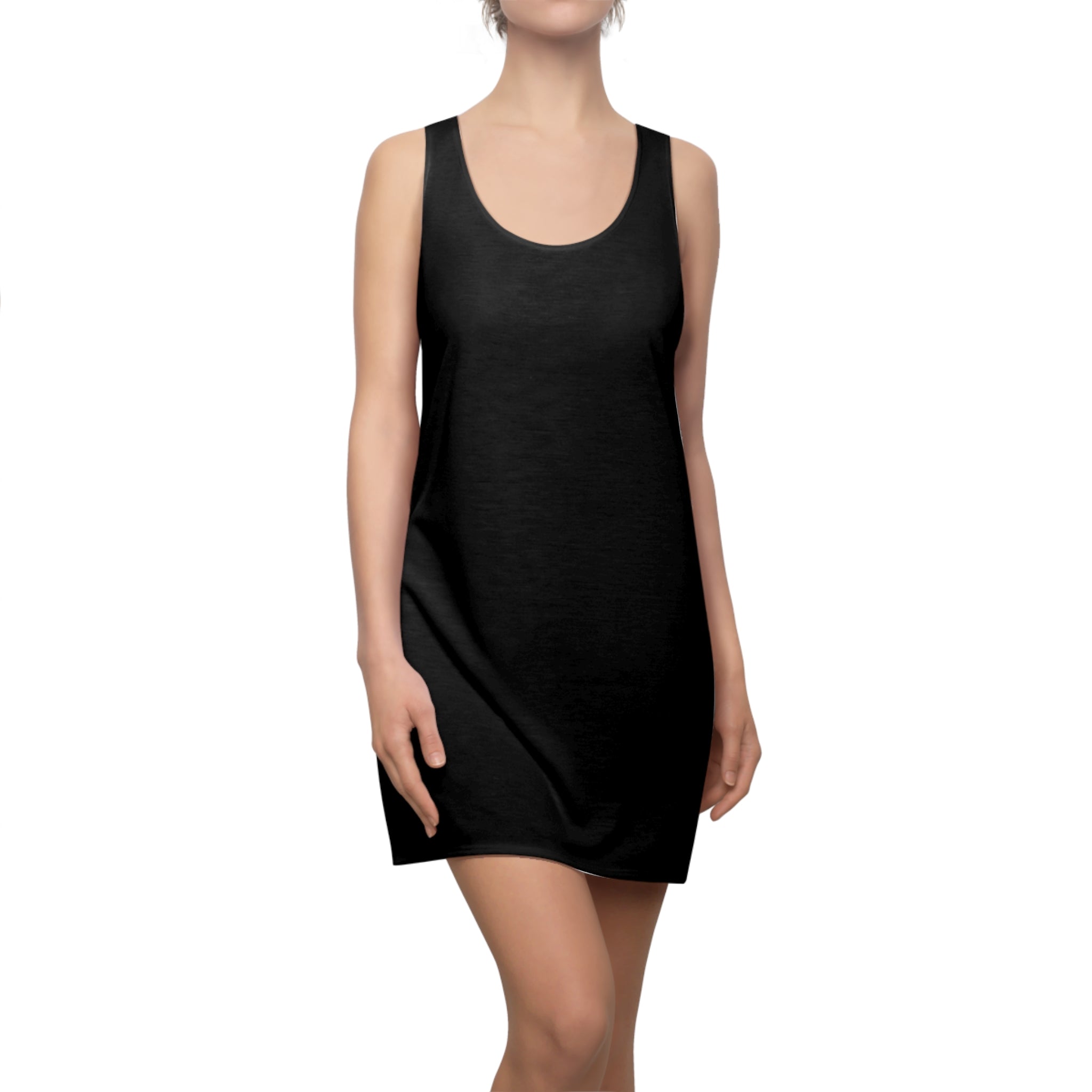 JIVEY Eminent Light-fabric Sporty-fit Black Racerback Dress