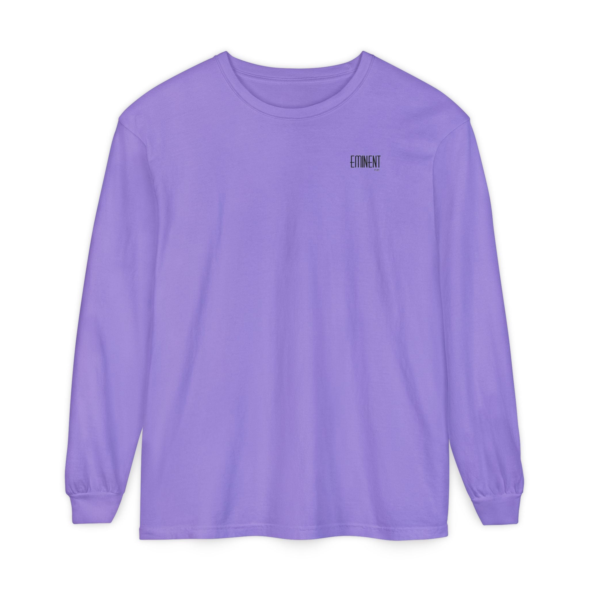 JIVEY Eminent Unisex Garment-dyed Long Sleeve Shirt