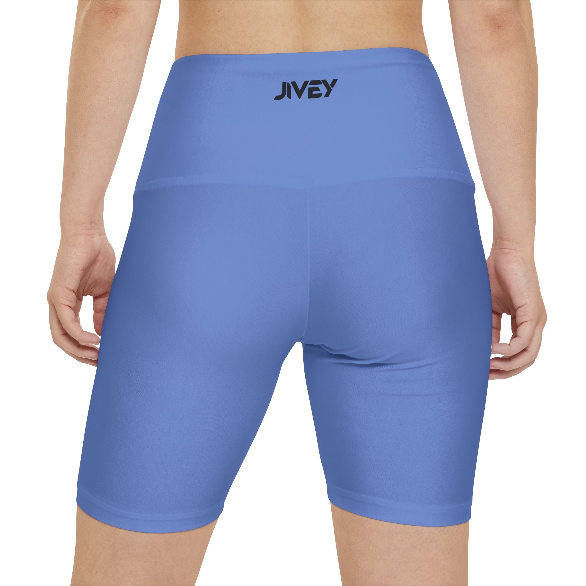 JIVEY Essentials Women's Comfy-fit Light Purple Blue Workout Shorts