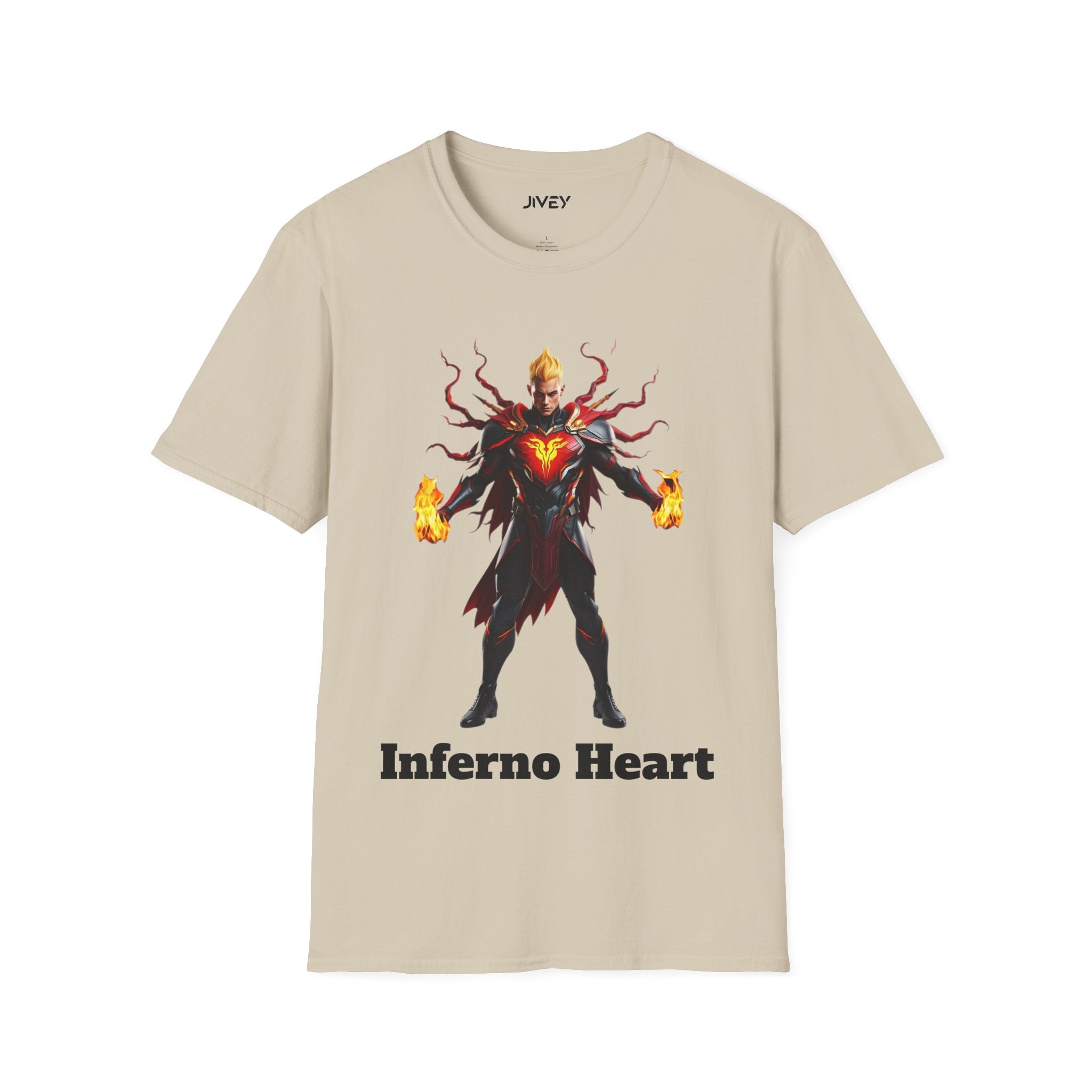 Inferno Heart Superhero Softstyle Tee