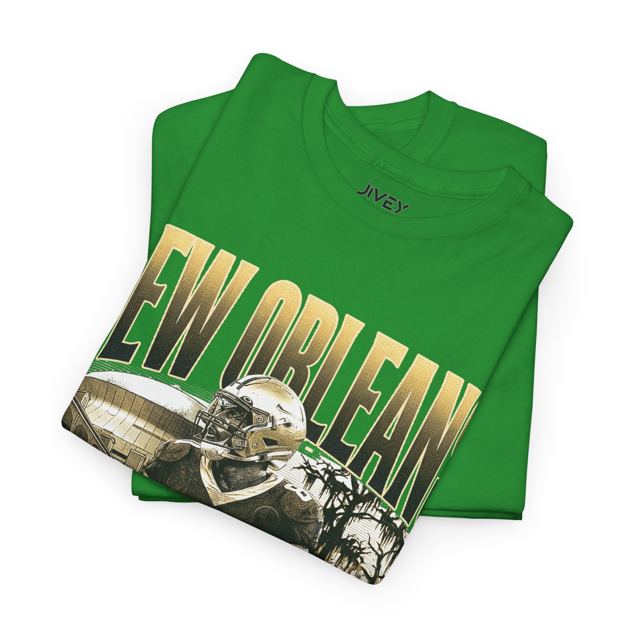 New Orleans End Zone Football Greens T-shirt