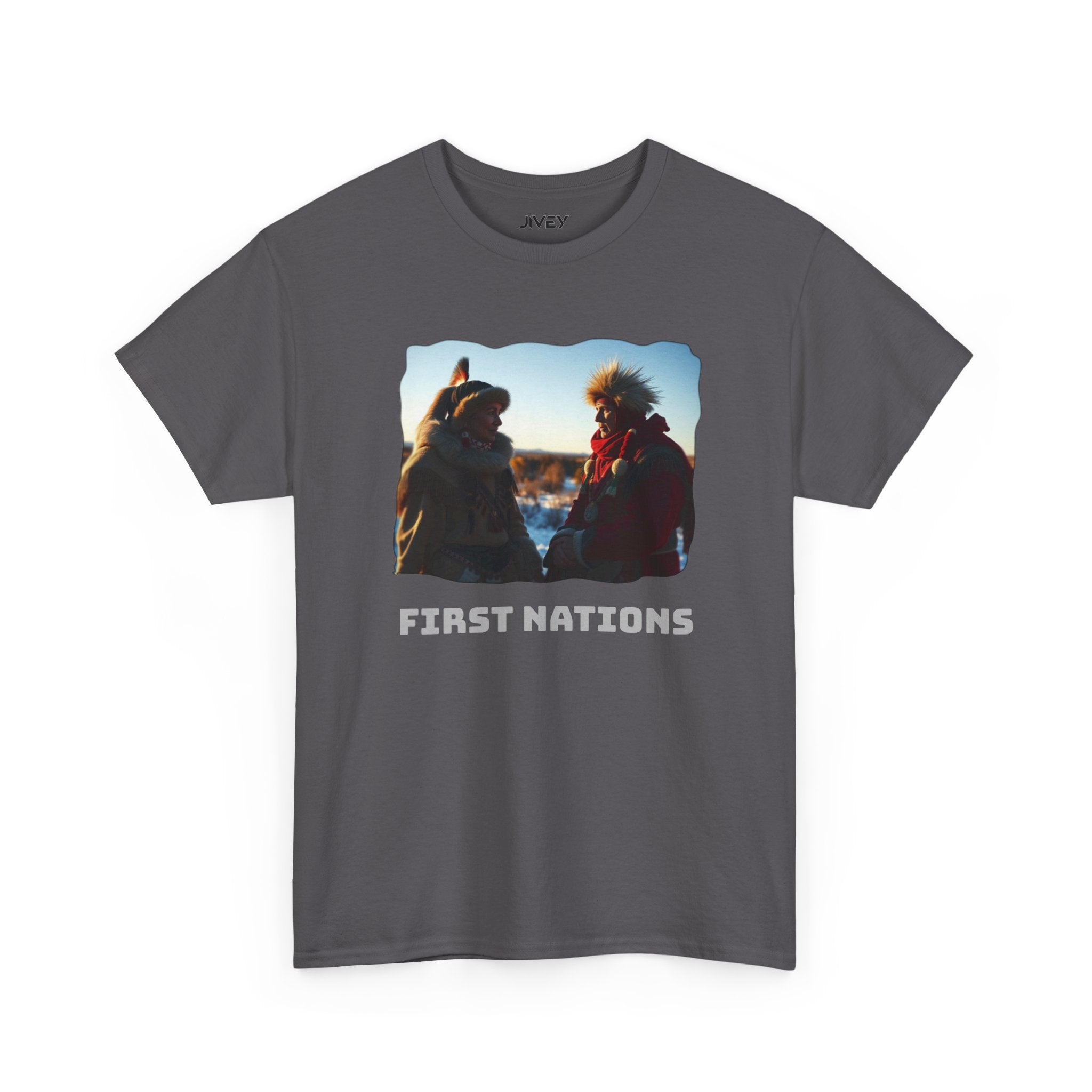 First Nations Inuit and Métis Indigenous Unisex Heavy Cotton Tee