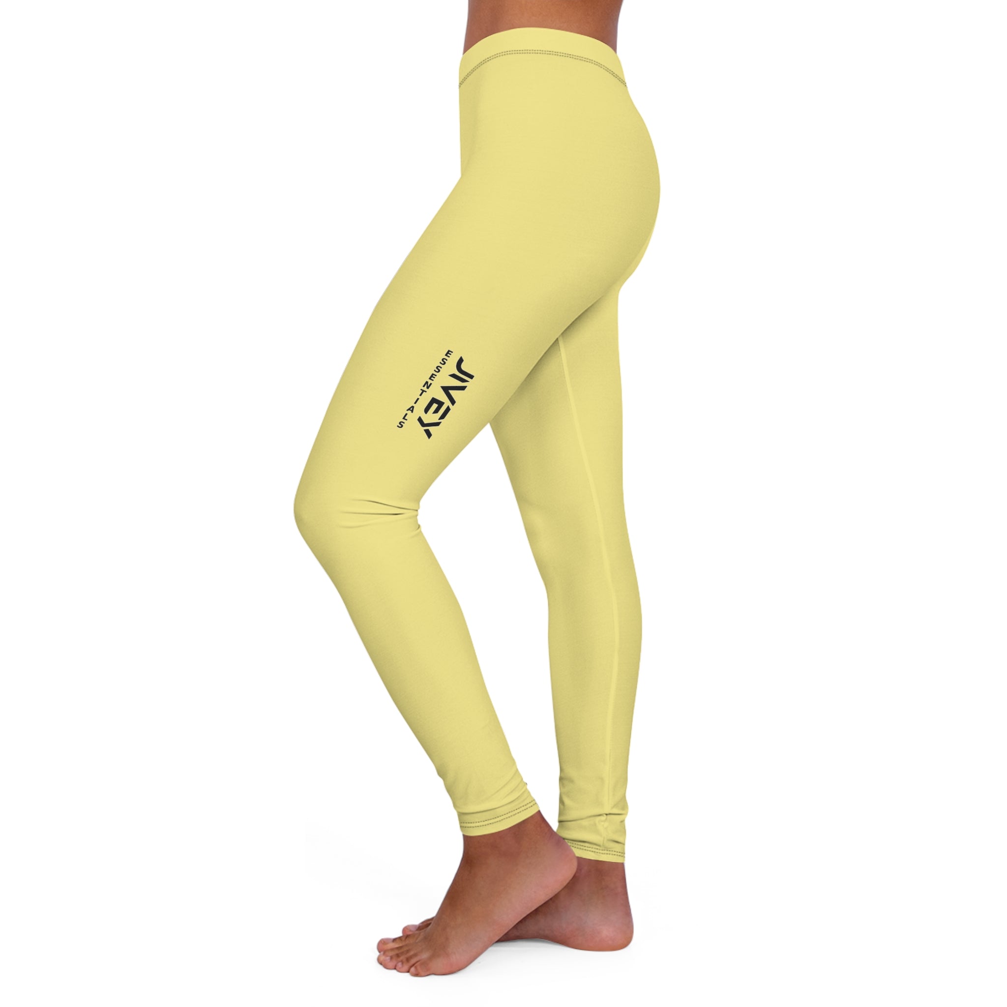 JIVEY Essentials Women's Casual Spandex Skinny-fit Flavescent Leggings