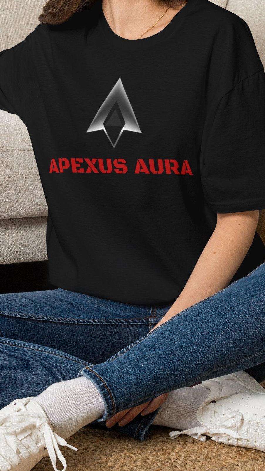 APEXUS AURA Logo Design Softstyle Tee