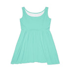 JIVEY Eminent Mid-length Comfy Aquamarine Skater Dress