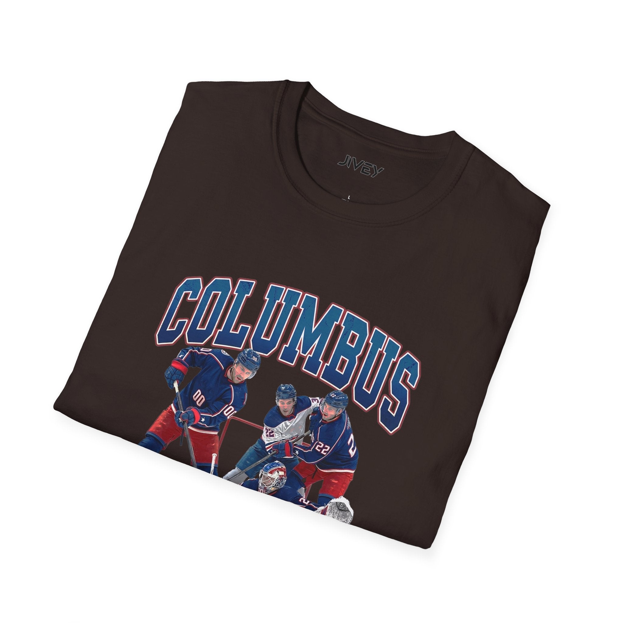Columbus Puck It Hockey Dark Tones Tee