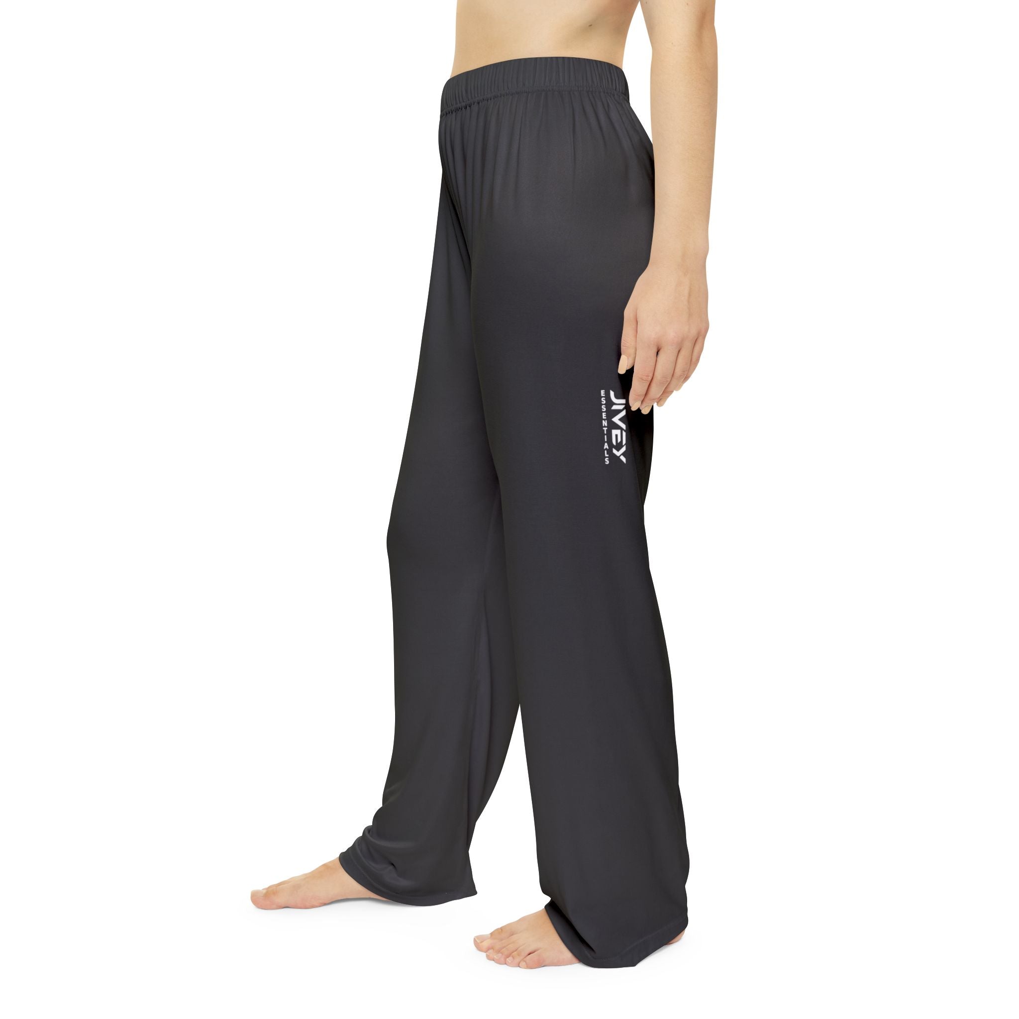 JIVEY Essentials Women's Light-fabric Brushed Poly Charcoal Pajama Pants
