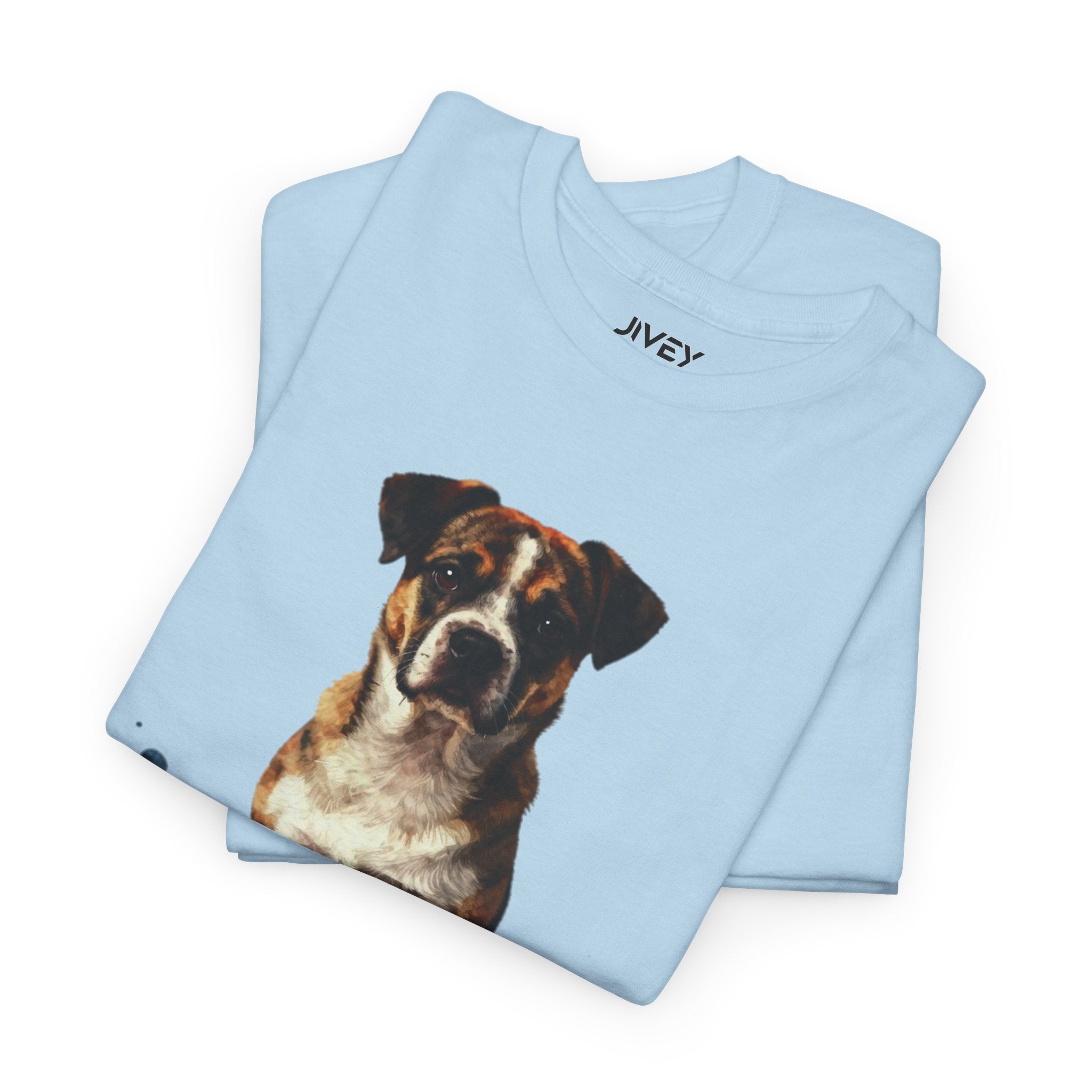 Watercolor Pet Splash Art Style Heavy Cotton Tee