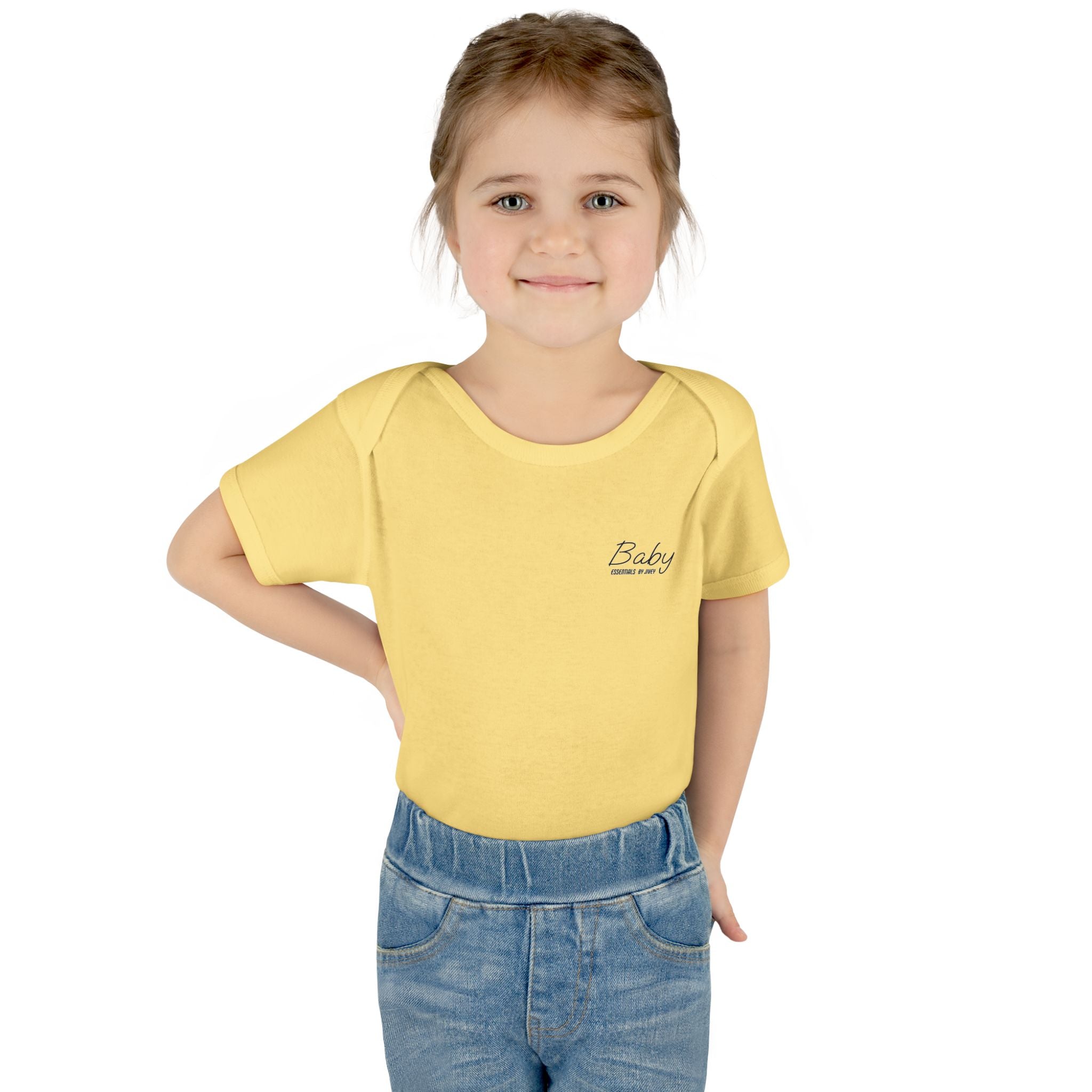 JIVEY Essentials Infant Baby Rib Short Sleeves Bodysuit