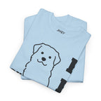 Single Line Pet Art Style Heavy Cotton Tee