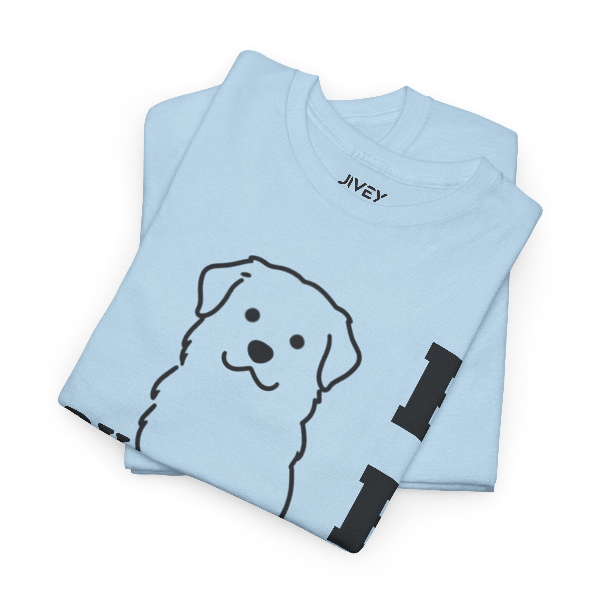 Single Line Pet Art Style Heavy Cotton Tee