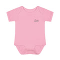 JIVEY Essentials Infant Baby Rib Short Sleeves Pink Bodysuit