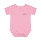 JIVEY Essentials Infant Baby Rib Short Sleeves Pink Bodysuit